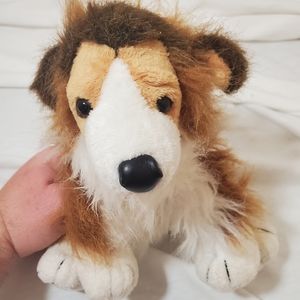 Ganz Webkinz Collie Dog HM149 Plush Stuffed Animal No Code